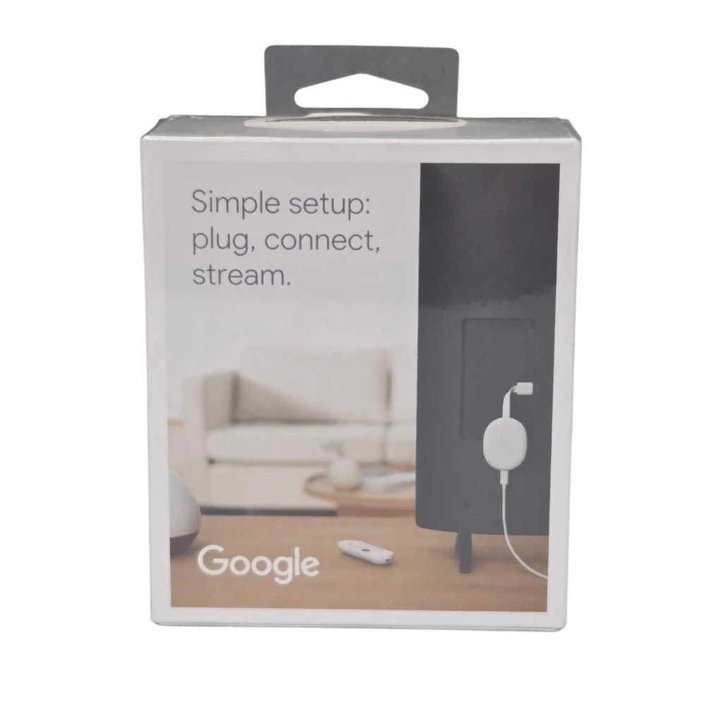 Chromecast with Google TV‎ 4K HDMI Plug & Play Content Streaming with Remote NEW